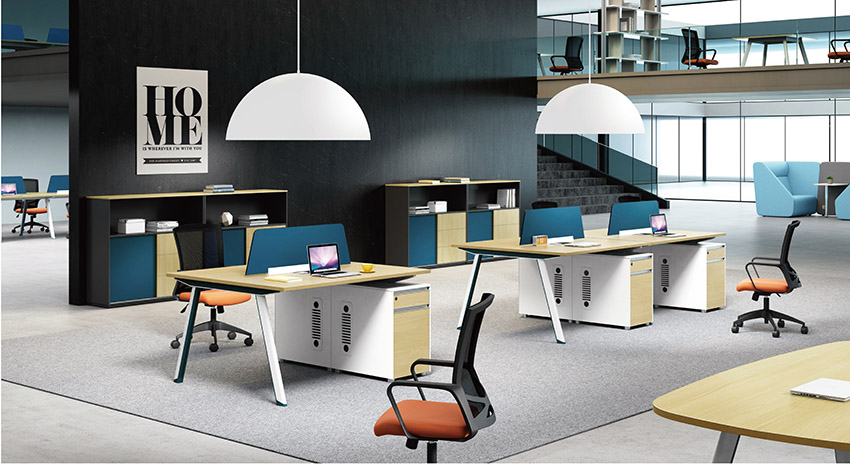 現(xiàn)代時尚兩人員工屏風(fēng)辦公桌隔斷工作卡位