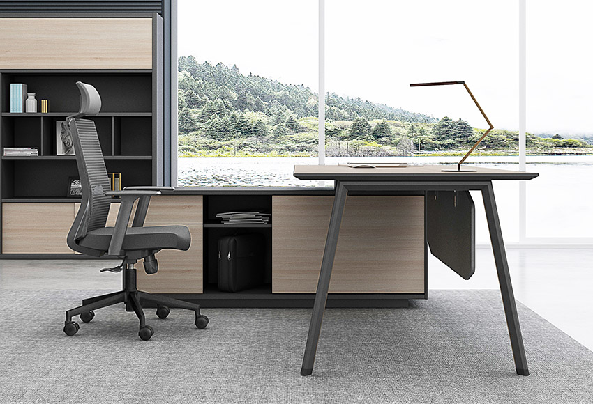 現代簡約時尚板領導老板經理辦公桌椅辦公臺大班臺寫字臺價格