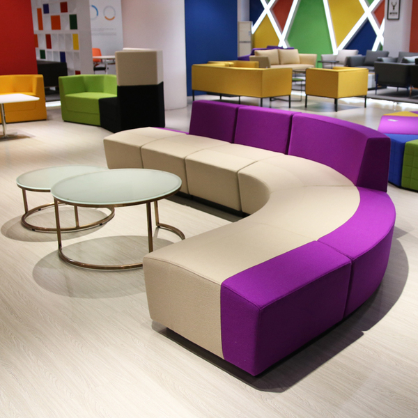 時尚休息布藝異形沙發圖片尺寸報價定做廠家