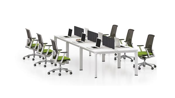 時尚簡約六人板式屏風隔斷辦公桌工作卡位