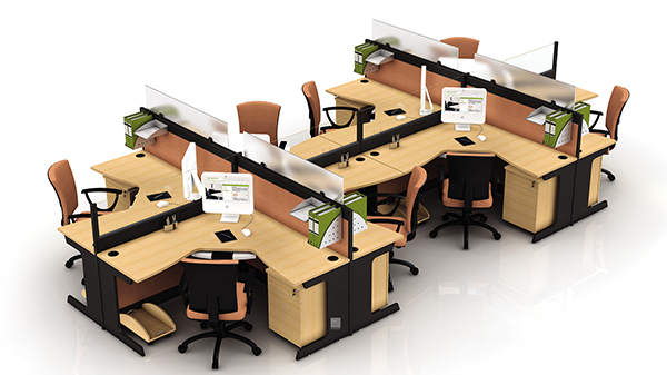 轉角8人高屏風辦公桌隔斷工作卡位 轉角8人高屏風辦公桌隔斷工作卡位